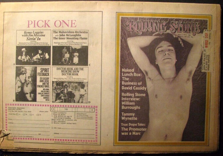 Обложка журнала «Rolling Stone», май 1972 г.
