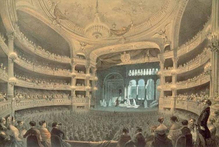 Роберт-Дьявол (3 акт 2 сцена, Балет монахинь), Парижская Опера (Зал Le Peletier), 1832 г.