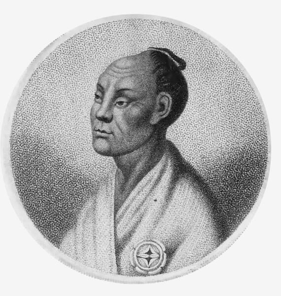 Такадая Кахэй на рисунке члена экспедиции Головнина, 1813 г.
