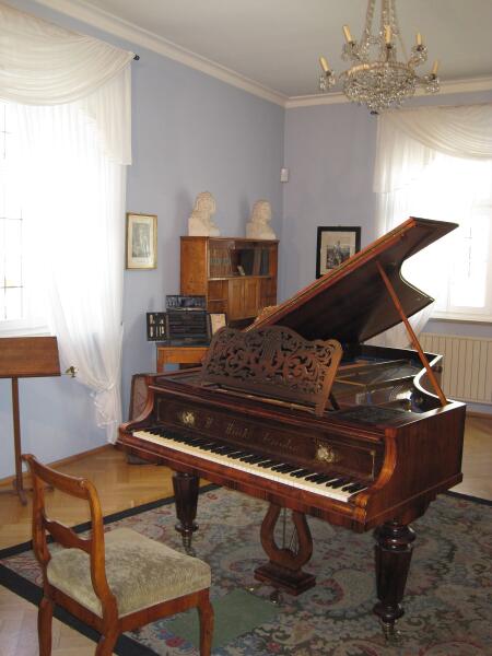 Музыкальная комната композитора в музее Шумана в Цвиккау