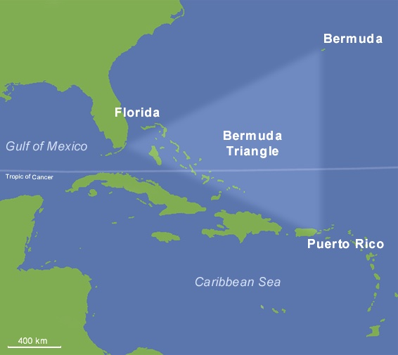 Месторасположение Бермудского треугольника