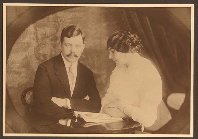 С. Панкреев с будущей женой, 1910 г.