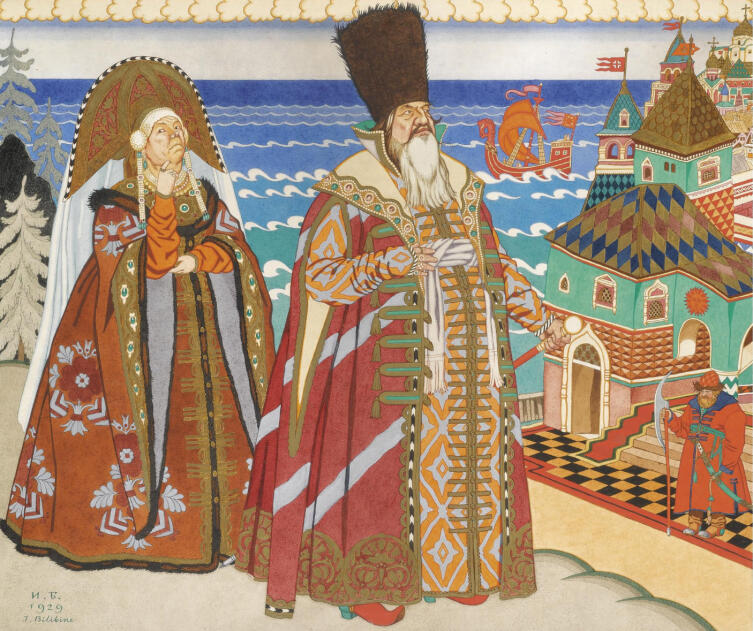 «Бабариха и царь Салтан», иллюстрация И. Билибина