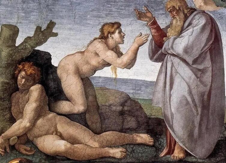 Микеланджело Буонарроти, «Сотворение Евы» (фрагмент), 1510 г.