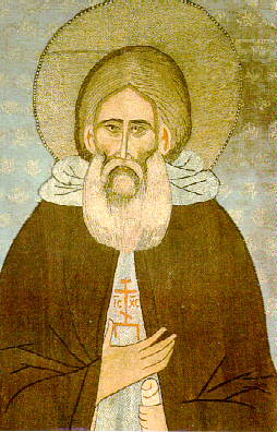 Изображение св. Сергия Радонежского на покрове XV века