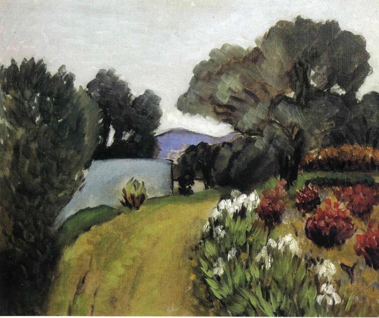 Анри Матисс, «Пейзаж с цветами и деревьями», 1919 г.