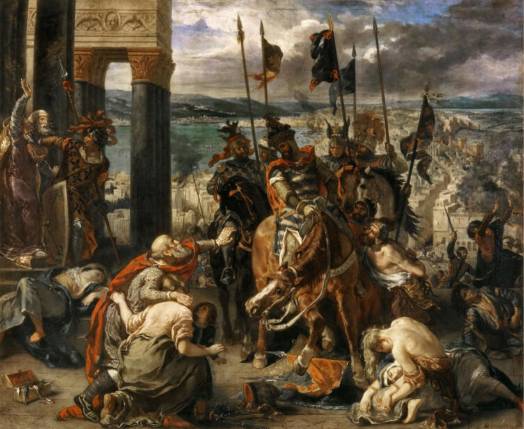 Делакруа, «Взятие Константинополя крестоносцами», 1840 г.