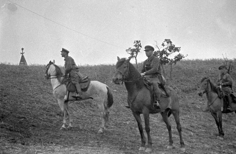 Наряд советских пограничников в районе озера Хасан, 1938 г.