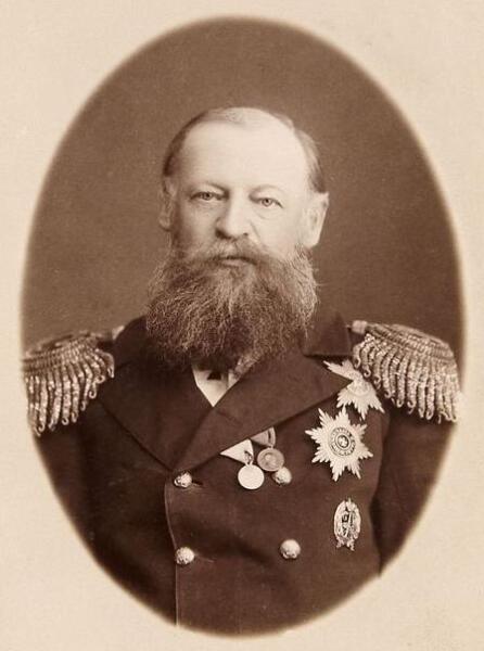 А. А. Пещуров в звании адмирала, после 1883 года