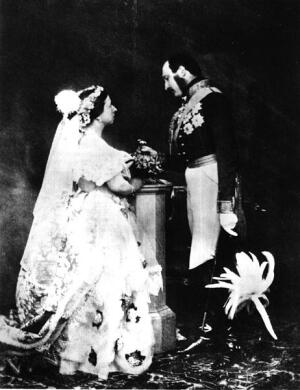 Бракосочетание королевы Виктории и герцога Альберта Саксен-Кобург-Готского, 1854г. 